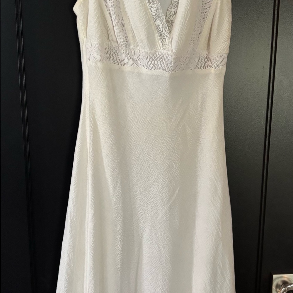 La Belle White Cotton Dress